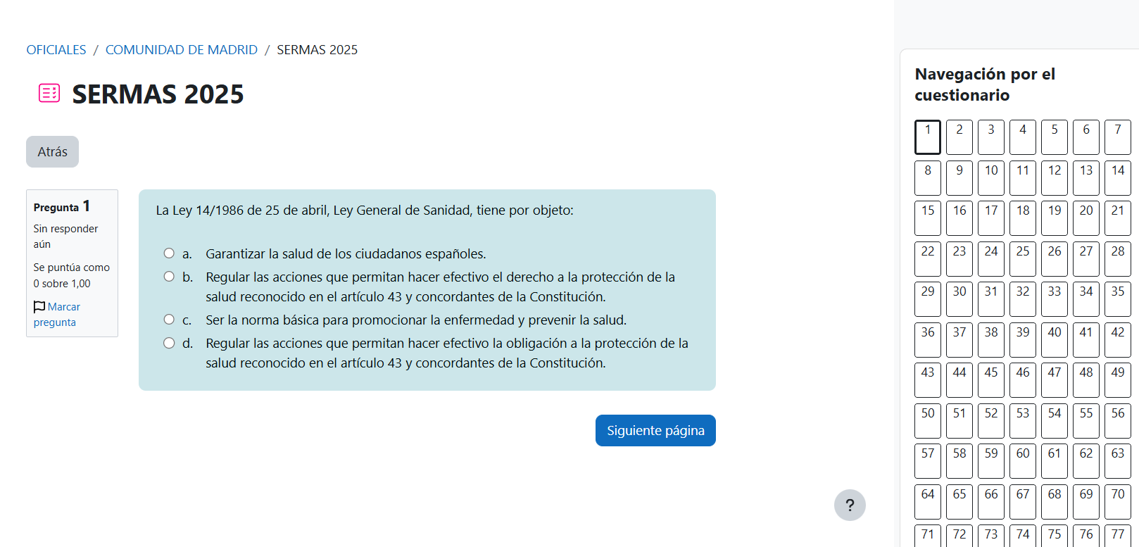 Test reales y simulacros de exámenes oficiales TCAE por comunidad autónoma